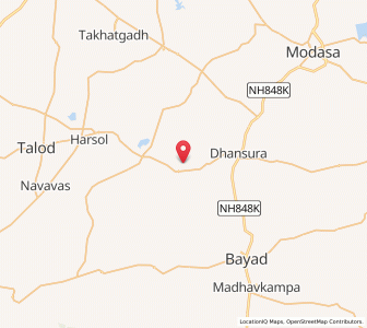 Map of Vadagam, Gujarat