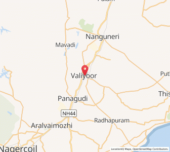 Map of Vadakku Valliyur, Tamil Nadu