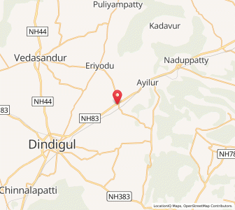 Map of Vadamadurai, Tamil Nadu