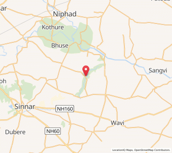 Map of Vadangali, Maharashtra