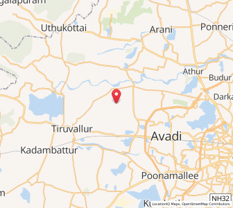 Map of Vadattur, Tamil Nadu