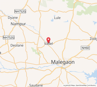Map of Vadel, Maharashtra