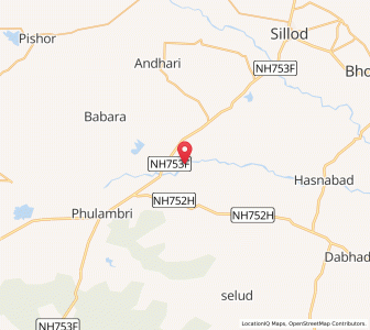 Map of Vadod Buzurg, Maharashtra