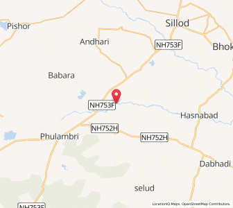 Map of Vadod, Maharashtra