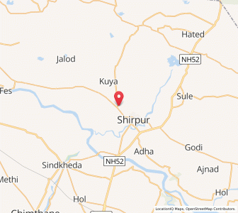 Map of Vaghadi, Maharashtra