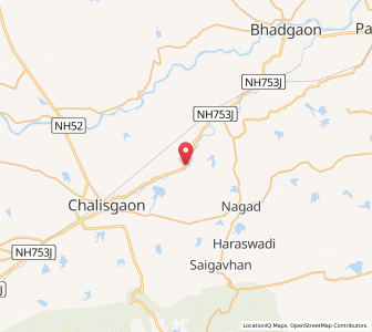Map of Vaghh, Maharashtra