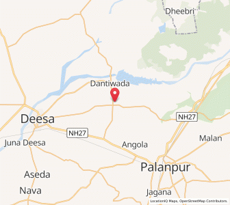 Map of Vaghrol, Gujarat