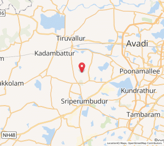 Map of Vaiasavettikadu, Tamil Nadu