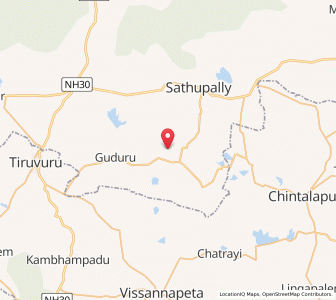 Map of Vaimsur, Andhra Pradesh