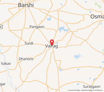 Map of Vairag, Maharashtra