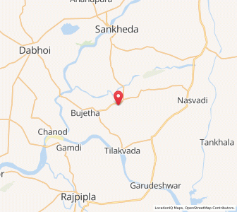 Map of Vajiria, Gujarat