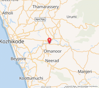 Map of Valakkad, Kerala