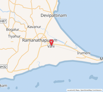 Map of Valantaravai, Tamil Nadu