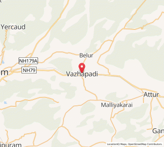 Map of Valappadi, Tamil Nadu