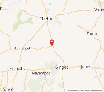Map of Valatti, Tamil Nadu