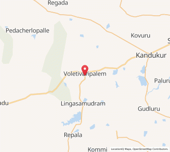 Map of Valetivaripalem, Andhra Pradesh
