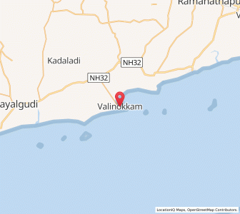 Map of Valinokkam, Tamil Nadu