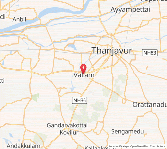 Map of Vallam, Tamil Nadu