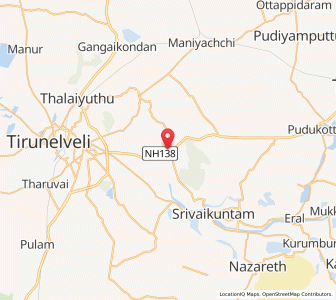 Map of Vallanadu Kasba, Tamil Nadu