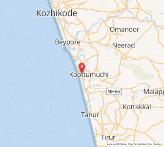Map of Vallikunnu, Kerala