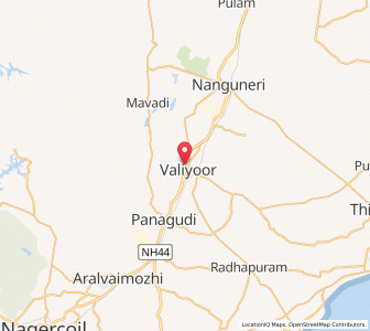 Map of Vallioor, Tamil Nadu