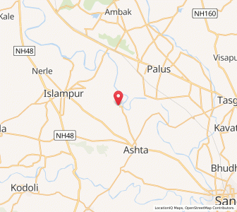Map of Valva, Maharashtra