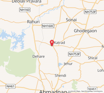 Map of Vambori, Maharashtra
