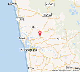 Map of Vandse, Karnataka