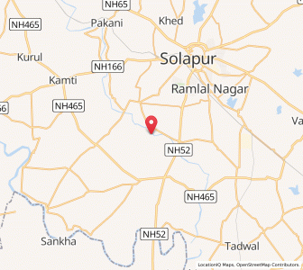 Map of Vangi, Maharashtra