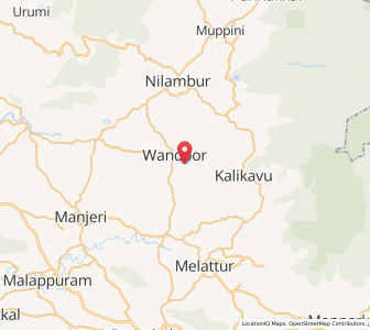 Map of Vaniyambalam, Kerala