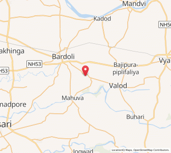Map of Vankaner, Gujarat