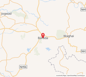 Map of Vansada, Gujarat