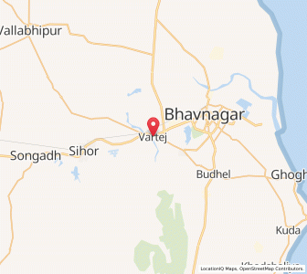 Map of Vartej, Gujarat