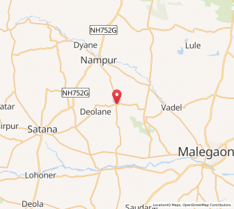 Map of Vaygaon, Maharashtra