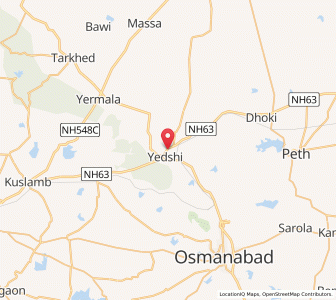 Map of Vedshi, Maharashtra