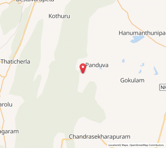 Map of Vedullacheruvu, Andhra Pradesh