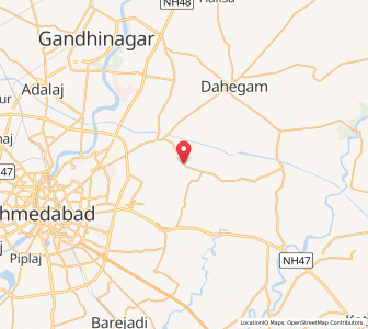 Map of Vehelal, Gujarat