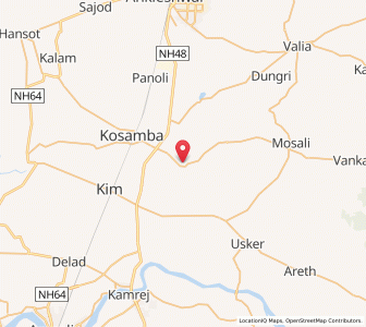 Map of Velachha, Gujarat