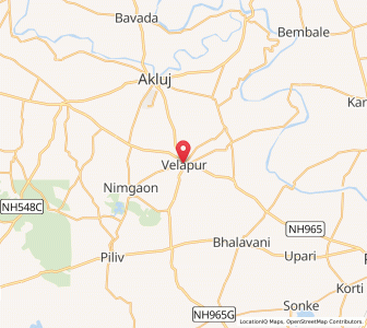 Map of Velapur, Maharashtra