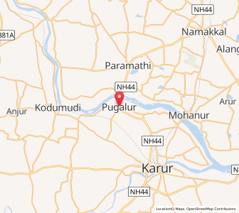 Map of Velayuthampalayam, Tamil Nadu