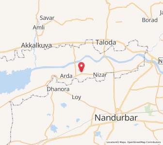 Map of Velda, Gujarat