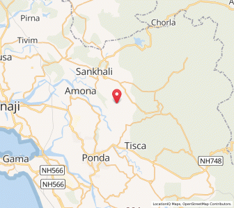 Map of Velguem, Goa