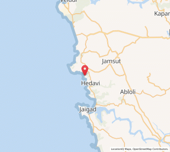 Map of Velneshvar, Maharashtra