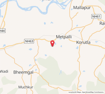 Map of Velula, Andhra Pradesh