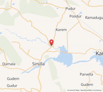Map of Vemalwada, Andhra Pradesh