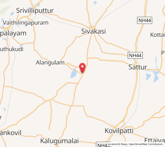 Map of Vembakkottai, Tamil Nadu