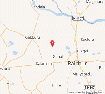 Map of Venkatapur, Karnataka