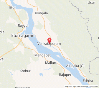 Map of Venkatapuram, Andhra Pradesh