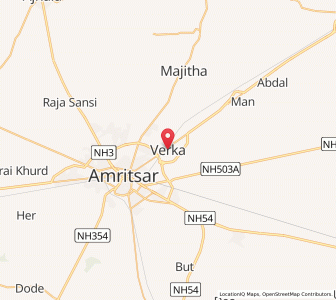 Map of Verka, Punjab