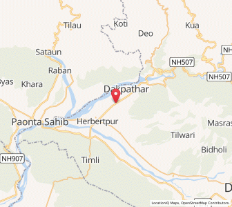 Map of Vikasnagar, Uttarakhand